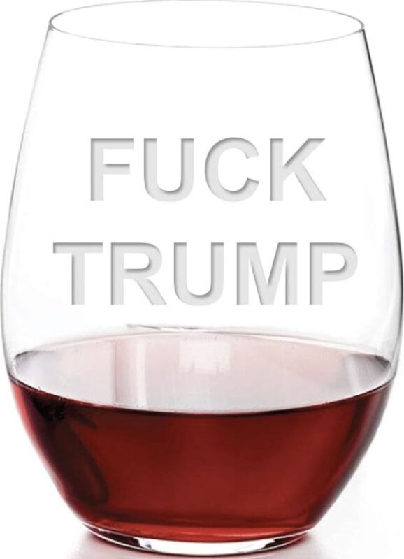 Anti Trump Fuck Wine Glasses