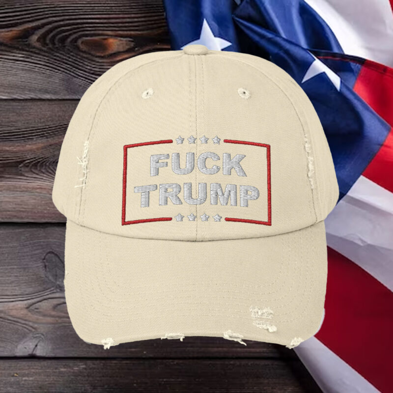 Fuck Trump Hat, Anti Trump Embroidered Cap