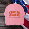 Hate Never Made Any Nation Great Camo Hat, Anti Trump Hat