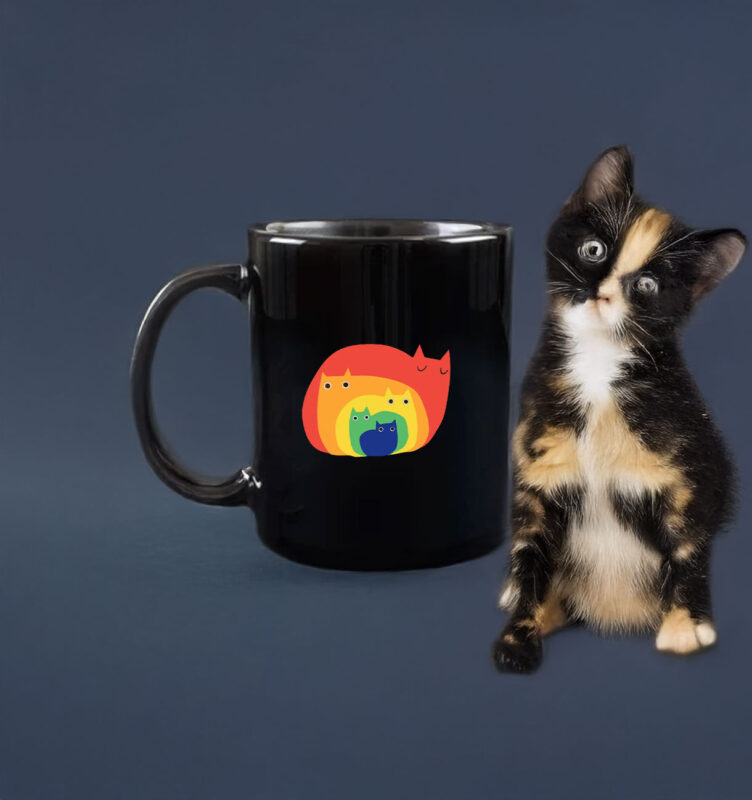 Rainbow Cats Mug